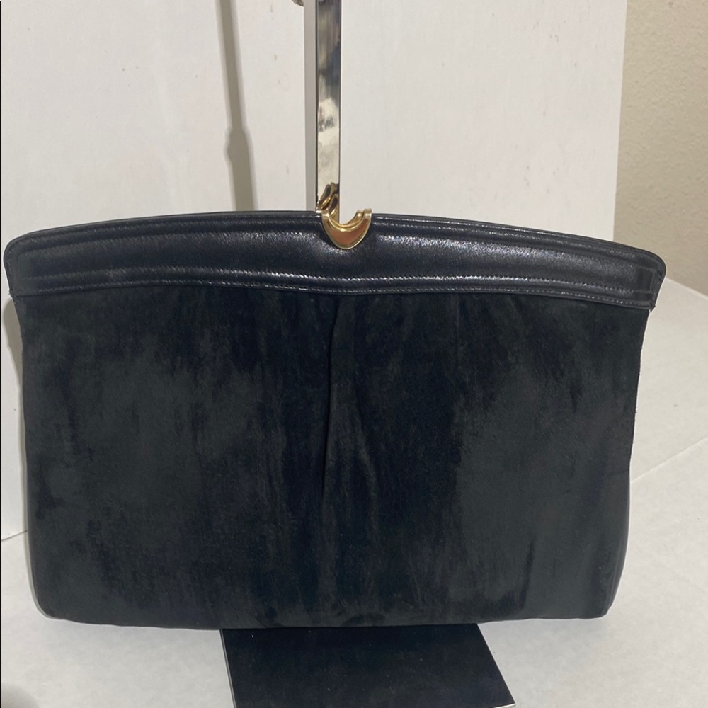 Morris Moskowitz Elegant Black Clutch/shoulder Bag
